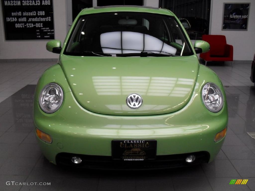 2003 New Beetle GLS Coupe - Cyber Green Metallic / Grey photo #8