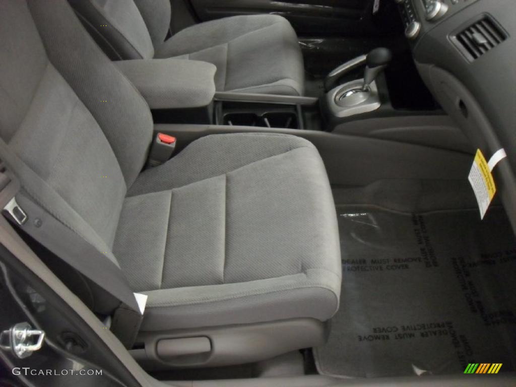 2011 Civic LX Sedan - Polished Metal Metallic / Gray photo #22