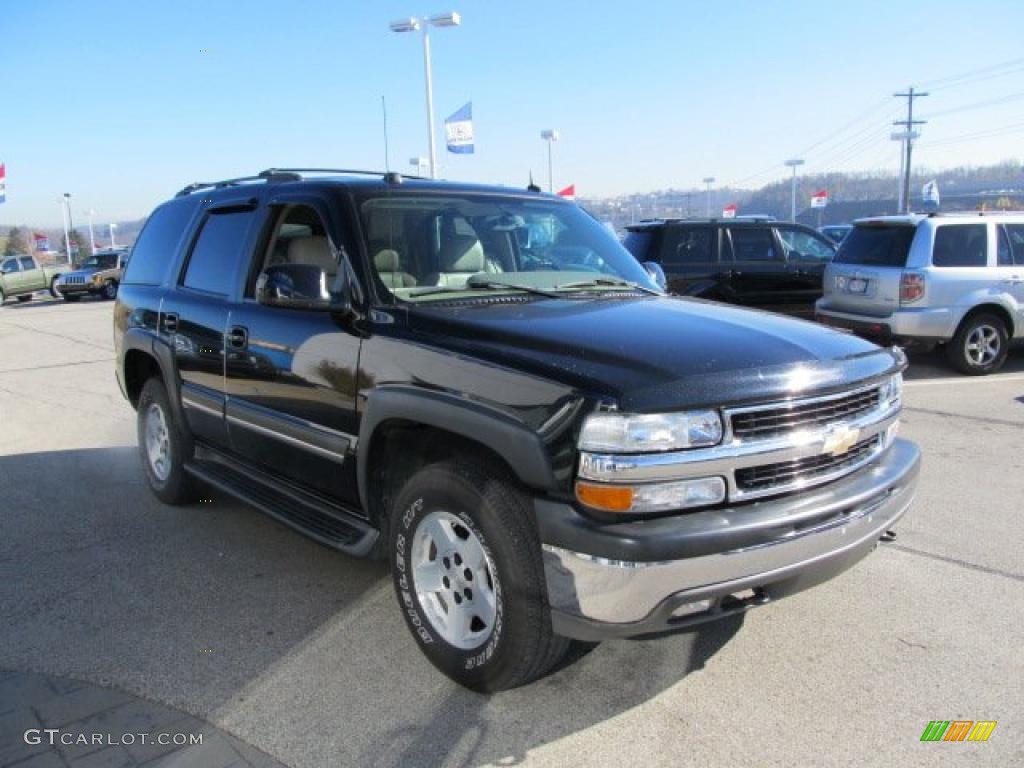 2004 Tahoe LT 4x4 - Black / Tan/Neutral photo #9