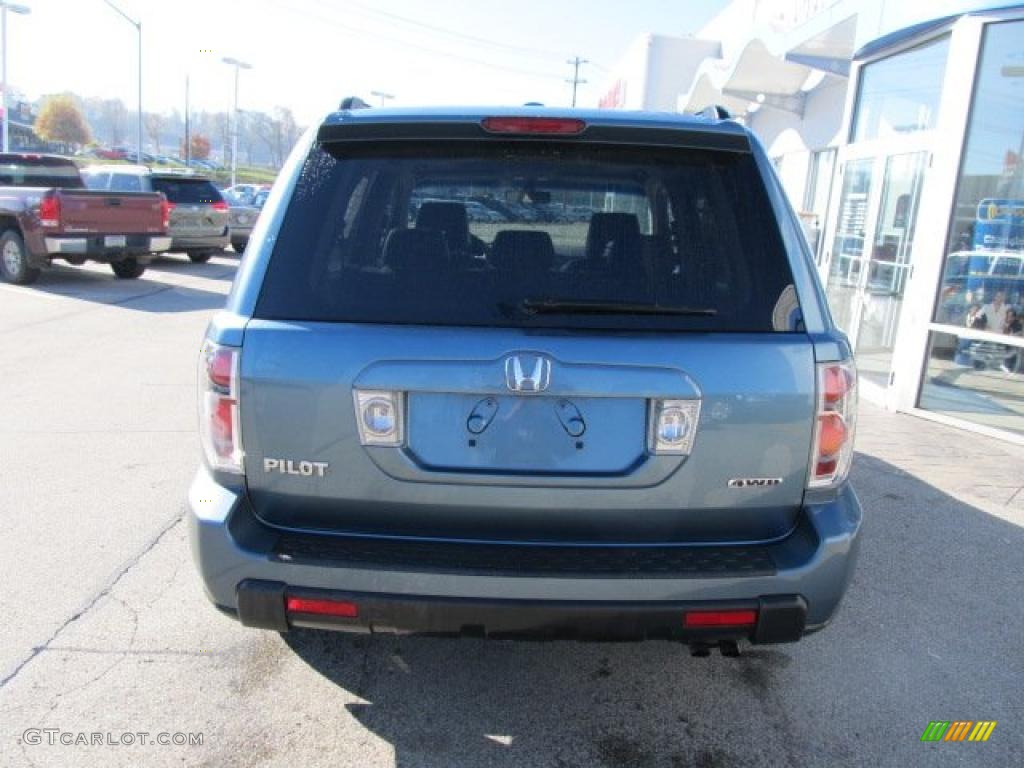 2008 Pilot EX-L 4WD - Steel Blue Metallic / Gray photo #6