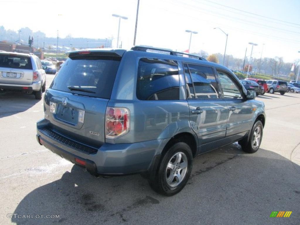 2008 Pilot EX-L 4WD - Steel Blue Metallic / Gray photo #7