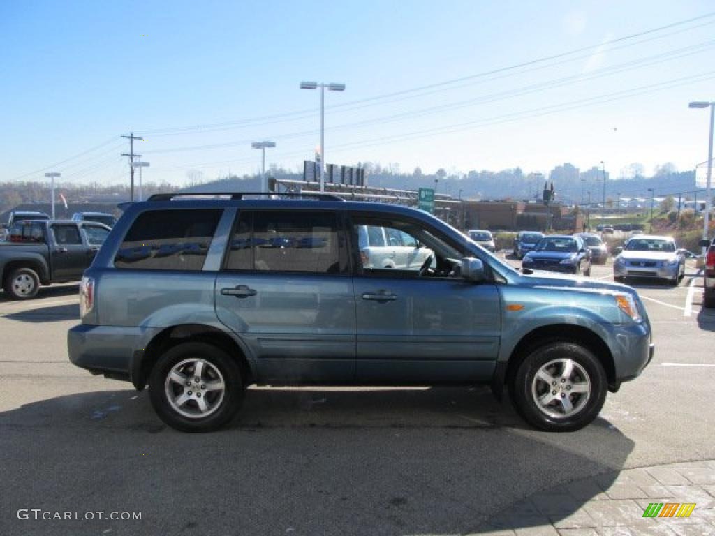 2008 Pilot EX-L 4WD - Steel Blue Metallic / Gray photo #8
