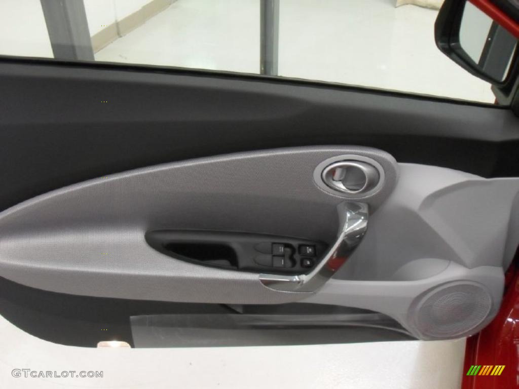 2011 Honda CR-Z EX Navigation Sport Hybrid Gray Fabric Door Panel Photo #39607209