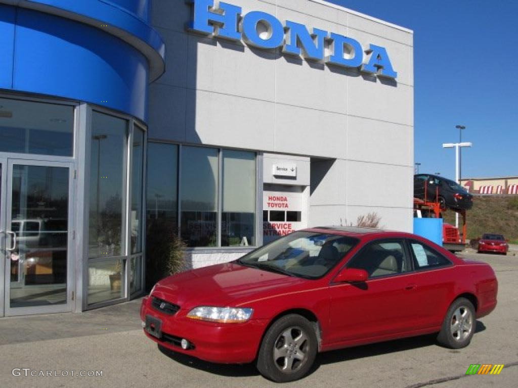 1998 Accord EX V6 Coupe - San Marino Red / Ivory photo #1