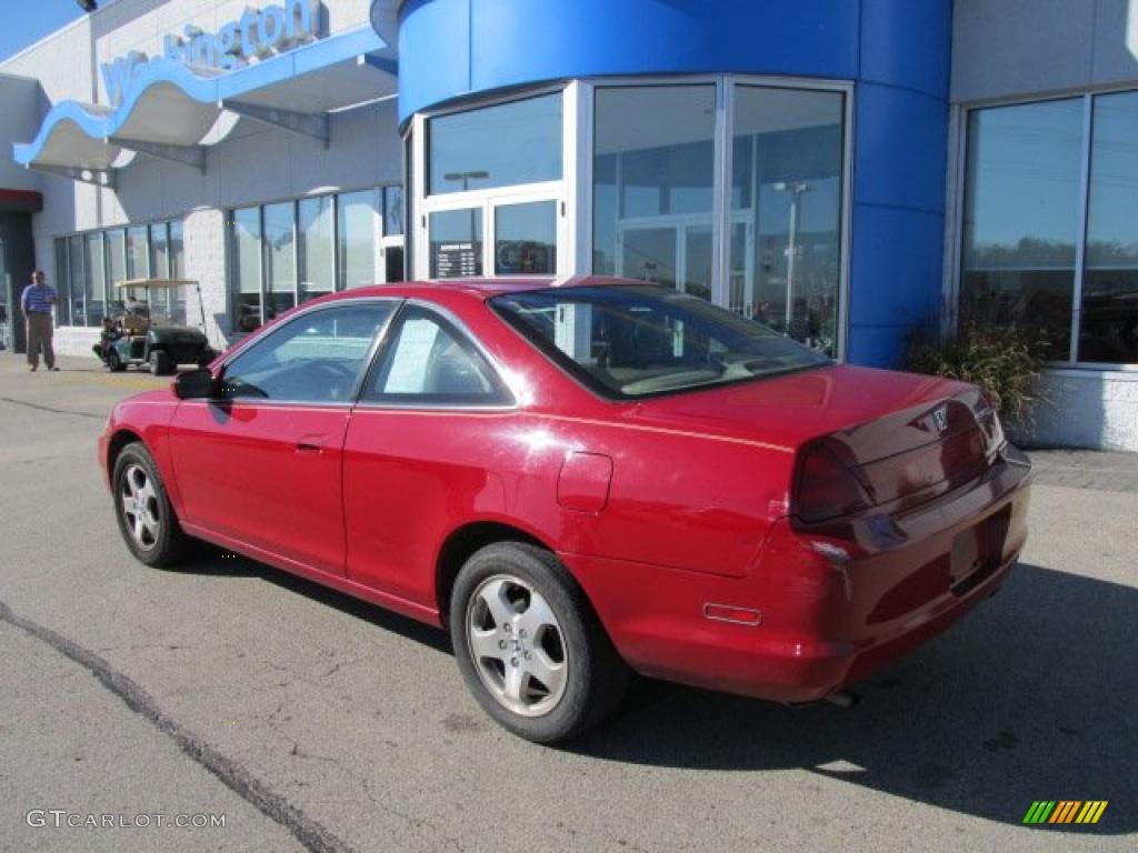 1998 Accord EX V6 Coupe - San Marino Red / Ivory photo #5