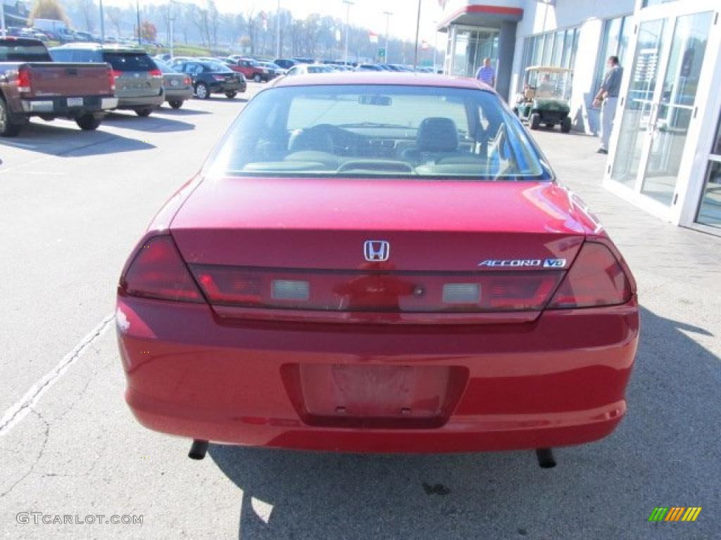 1998 Accord EX V6 Coupe - San Marino Red / Ivory photo #6