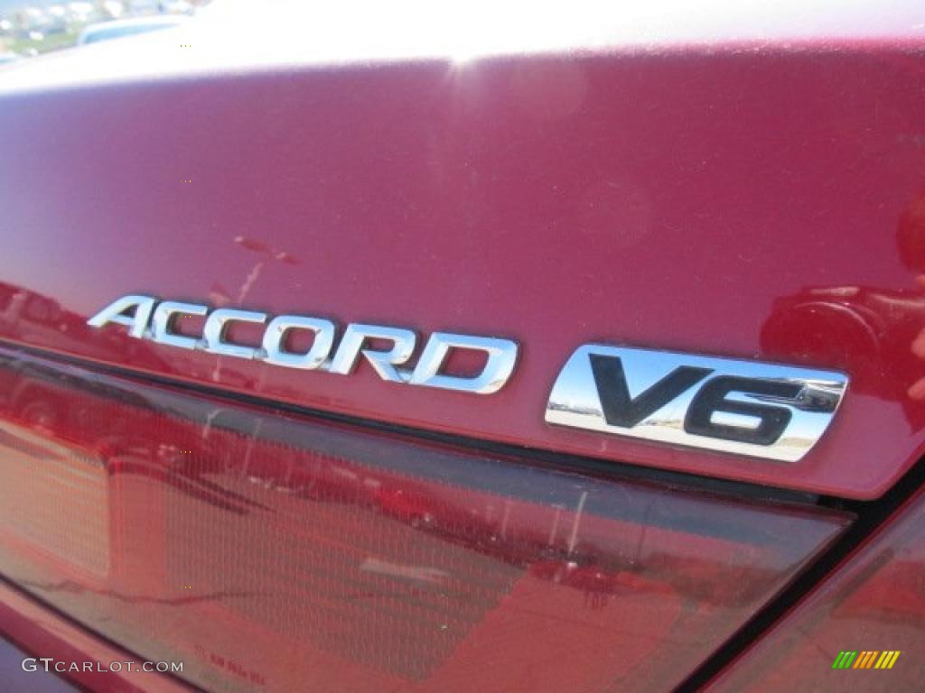 1998 Accord EX V6 Coupe - San Marino Red / Ivory photo #7