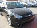 2011 Ebony Black Ford Focus SES Sedan  photo #2