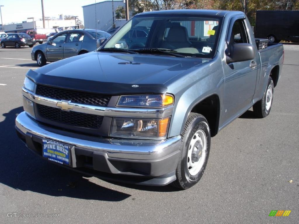 2007 Colorado Work Truck Regular Cab - Blue Granite Metallic / Medium Pewter photo #1