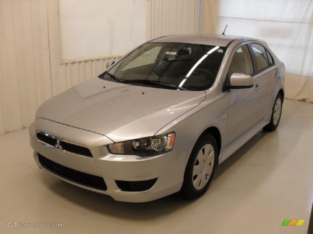 2011 Lancer Sportback ES - Apex Silver Metallic / Black photo #1