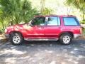 1996 Electric Red Metallic Ford Explorer XLT  photo #2