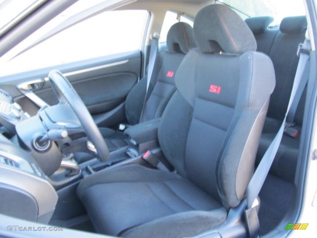 Black Interior 2009 Honda Civic Si Coupe Photo #39610697