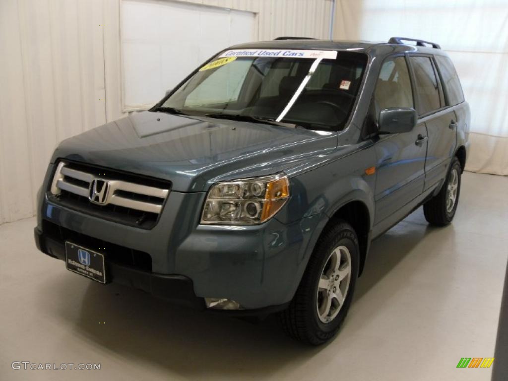 2008 Pilot EX-L - Steel Blue Metallic / Gray photo #1