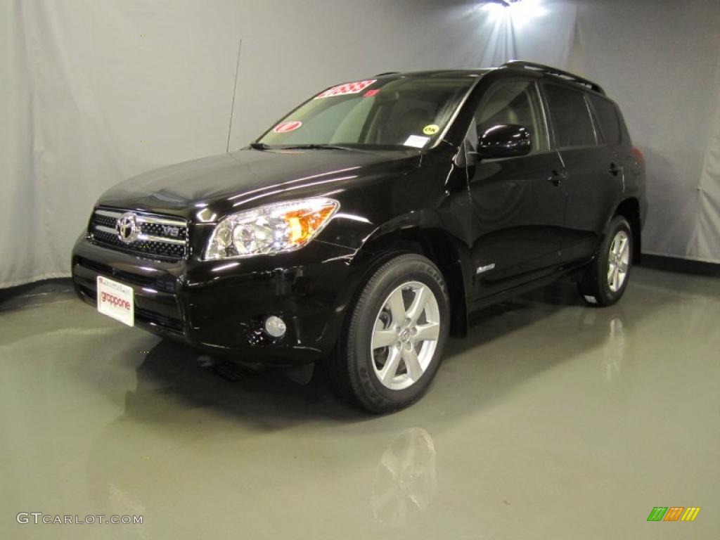 2007 RAV4 Limited 4WD - Black / Ash Gray photo #1