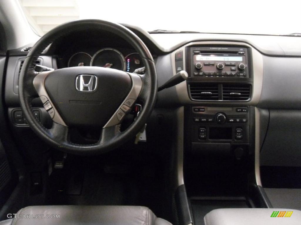 2008 Pilot EX-L - Steel Blue Metallic / Gray photo #18