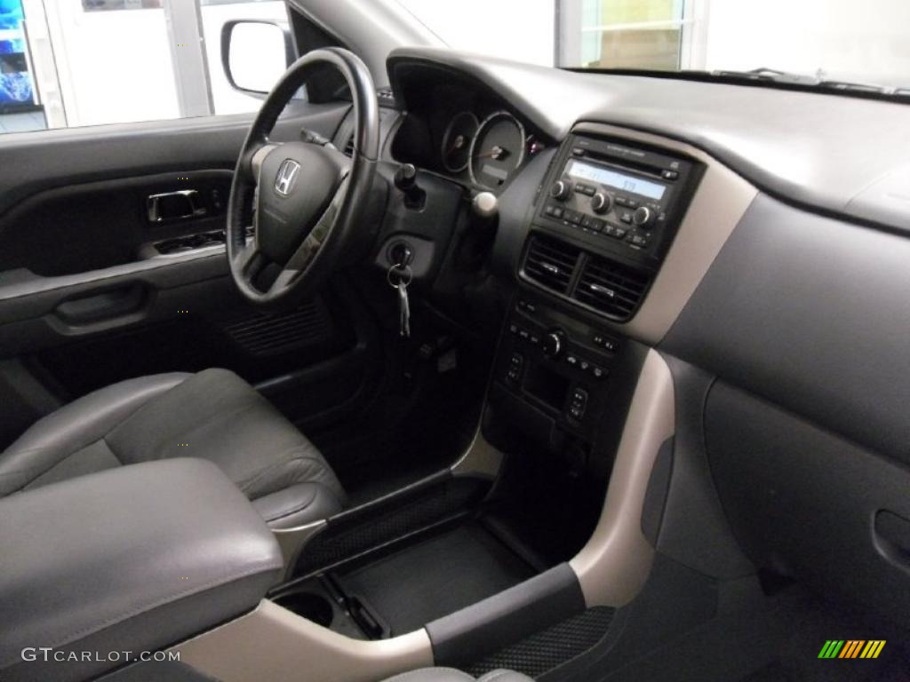 2008 Pilot EX-L - Steel Blue Metallic / Gray photo #24