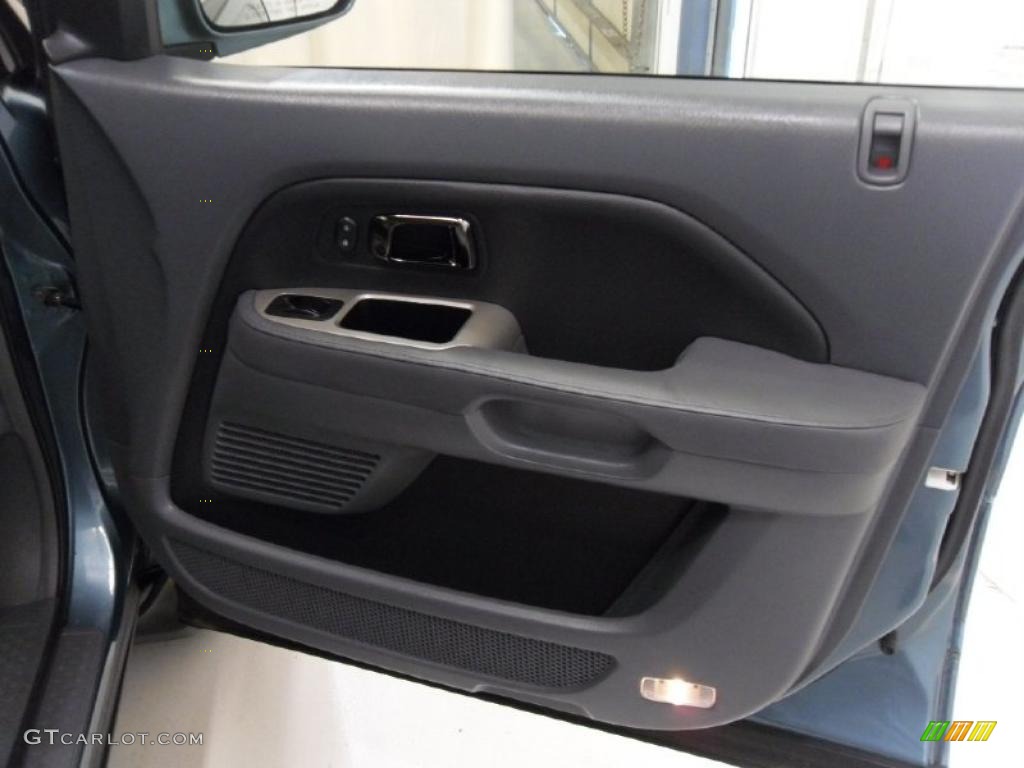 2008 Pilot EX-L - Steel Blue Metallic / Gray photo #25