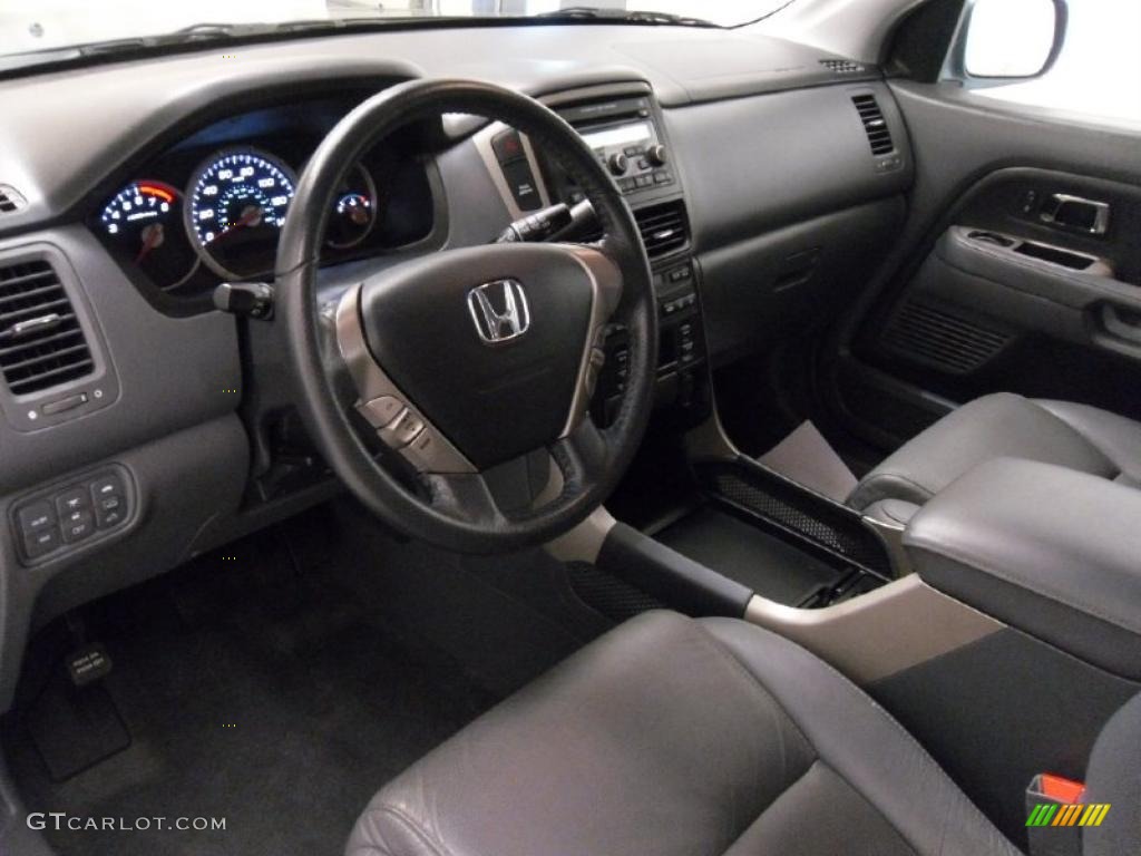 2008 Pilot EX-L - Steel Blue Metallic / Gray photo #31