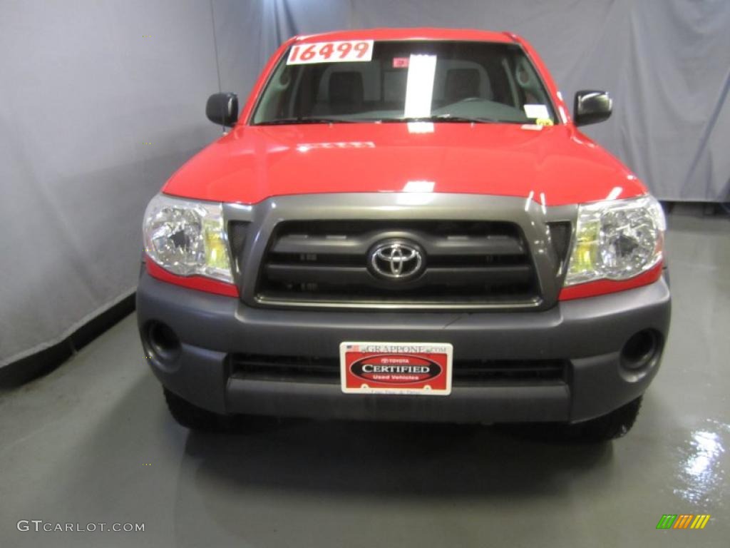 2006 Tacoma Access Cab 4x4 - Radiant Red / Graphite Gray photo #2