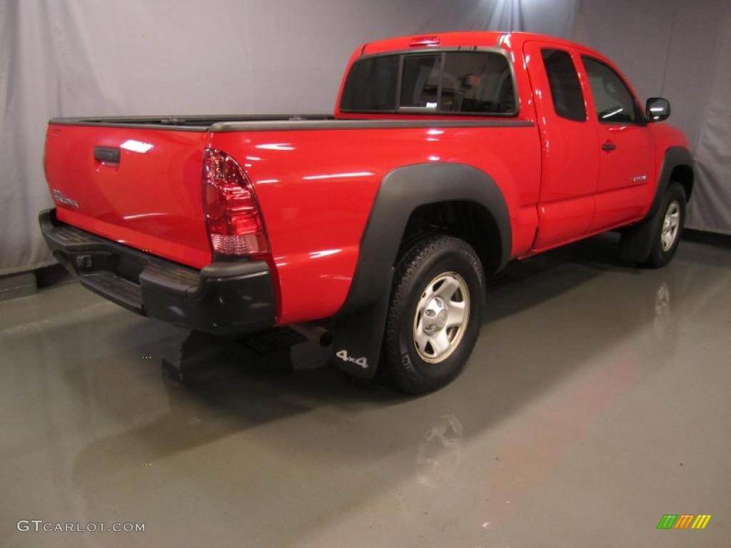 2006 Tacoma Access Cab 4x4 - Radiant Red / Graphite Gray photo #9