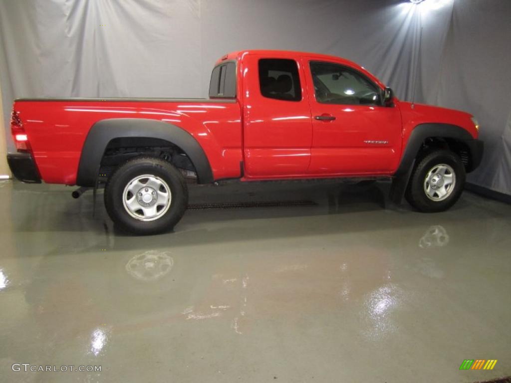 2006 Tacoma Access Cab 4x4 - Radiant Red / Graphite Gray photo #11