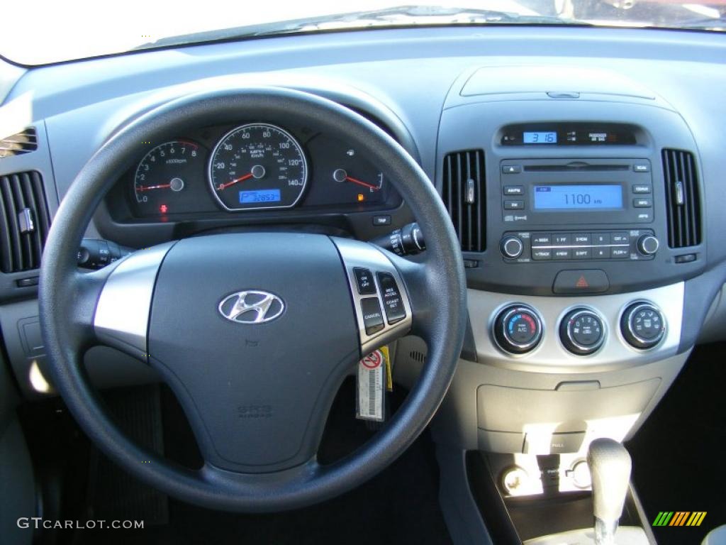 2010 Hyundai Elantra GLS Gray Dashboard Photo #39614245