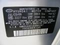 X2: Liquid Silver 2010 Hyundai Elantra GLS Color Code