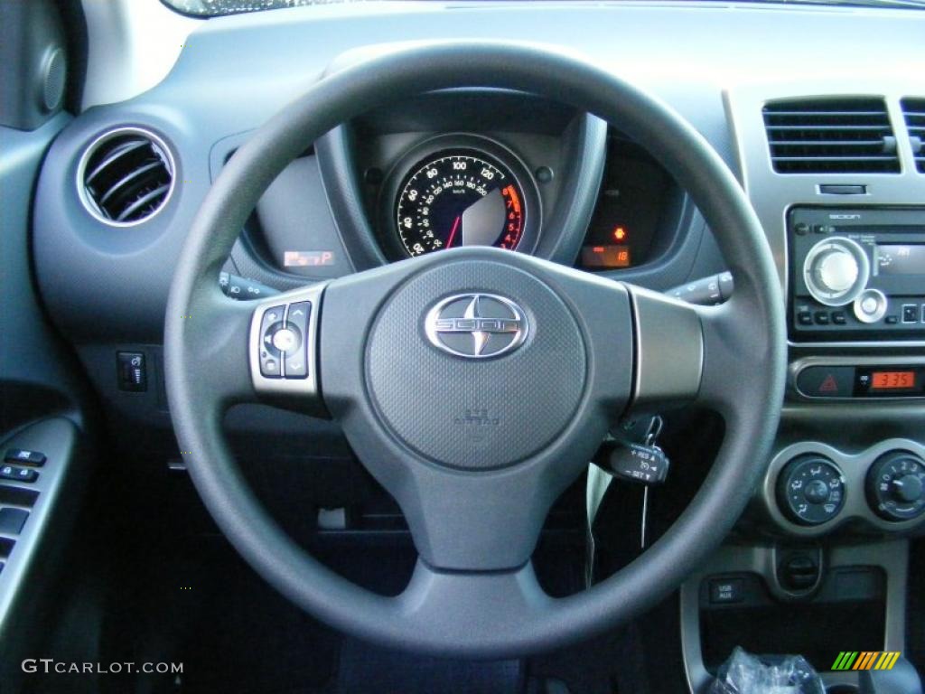 2011 Scion xD Release Series 3.0 Charcoal Steering Wheel Photo #39615745