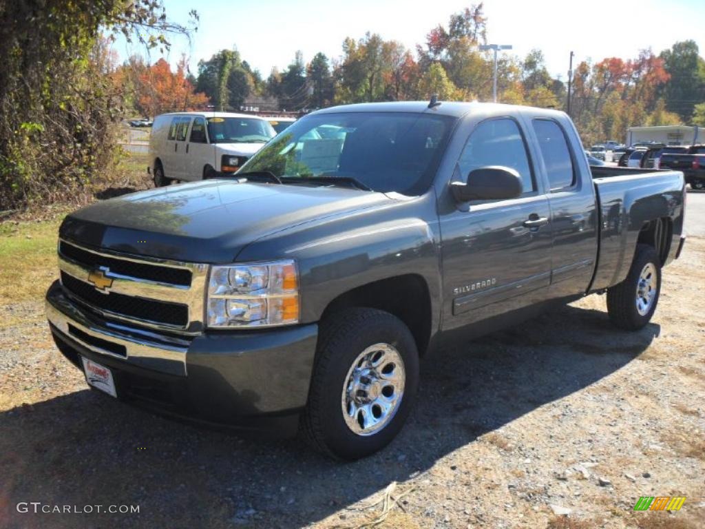 2011 Silverado 1500 LT Extended Cab - Taupe Gray Metallic / Ebony photo #1