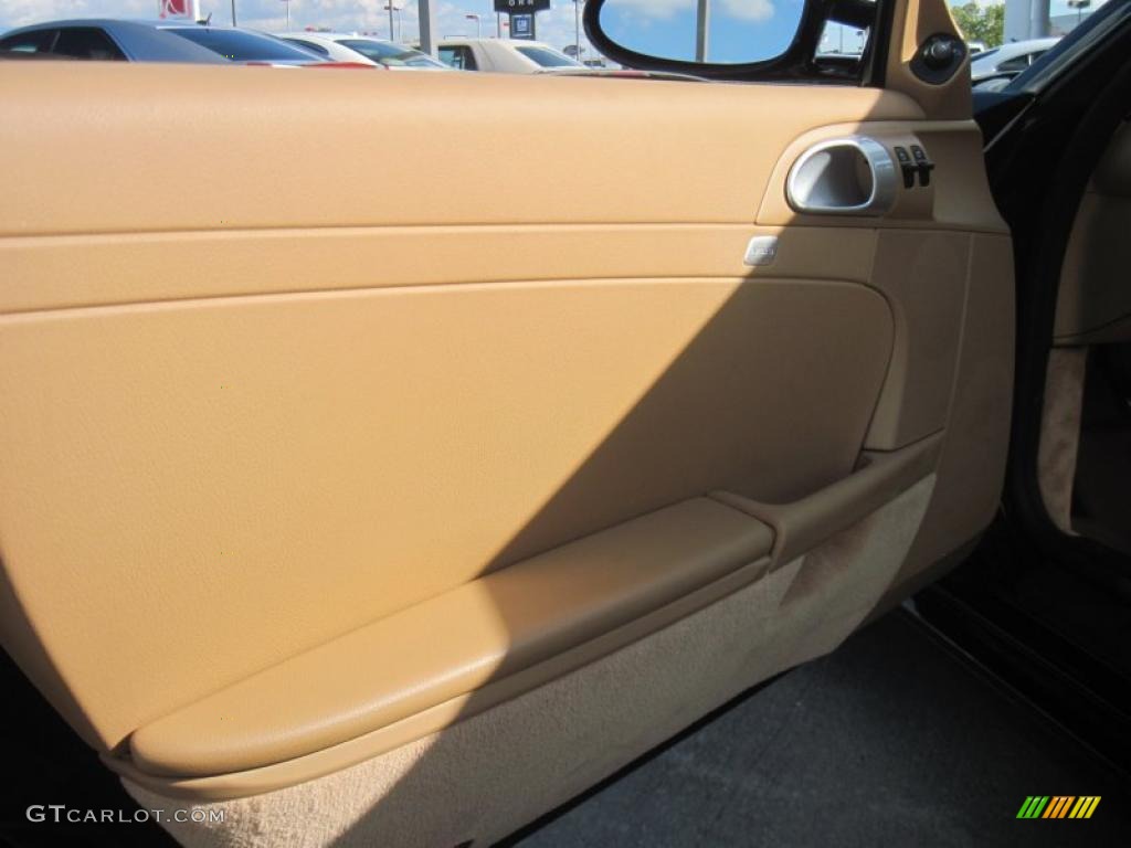 2008 Porsche Cayman Standard Cayman Model Sand Beige Door Panel Photo #39618125