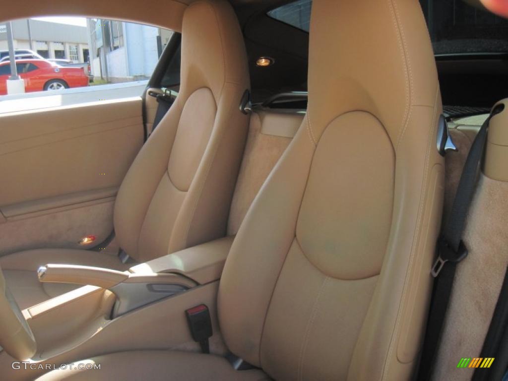 Sand Beige Interior 2008 Porsche Cayman Standard Cayman Model Photo #39618181