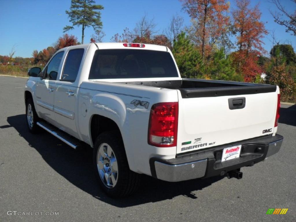 White Diamond Tricoat 2011 GMC Sierra 1500 SLT Crew Cab 4x4 Exterior Photo #39619517