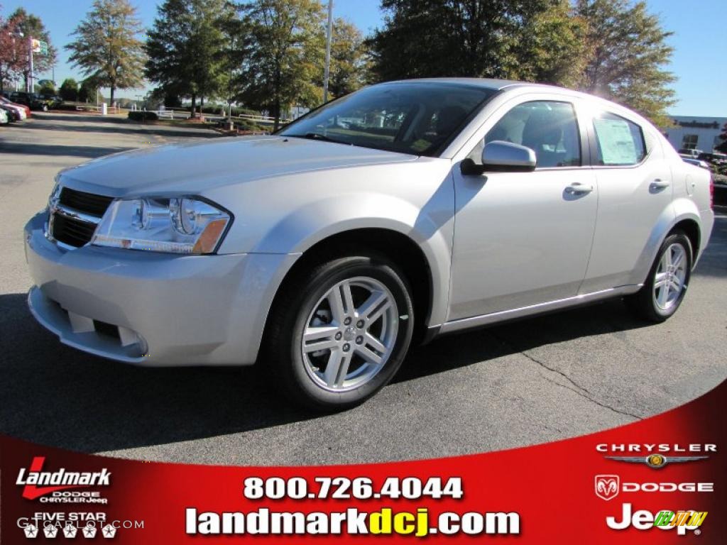 2010 Avenger R/T - Bright Silver Metallic / Dark Slate Gray photo #1