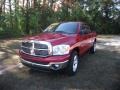 2008 Inferno Red Crystal Pearl Dodge Ram 1500 Big Horn Edition Quad Cab  photo #19