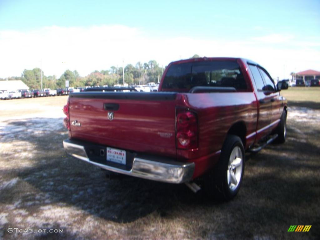 2008 Ram 1500 Big Horn Edition Quad Cab - Inferno Red Crystal Pearl / Medium Slate Gray photo #22