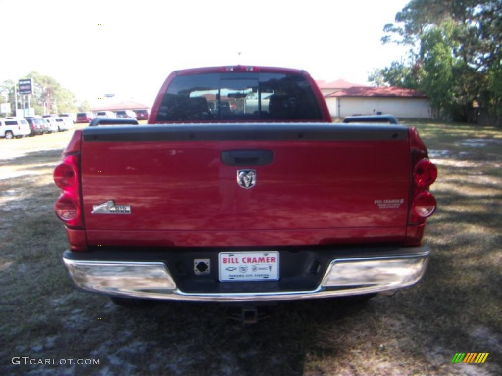 2008 Ram 1500 Big Horn Edition Quad Cab - Inferno Red Crystal Pearl / Medium Slate Gray photo #23