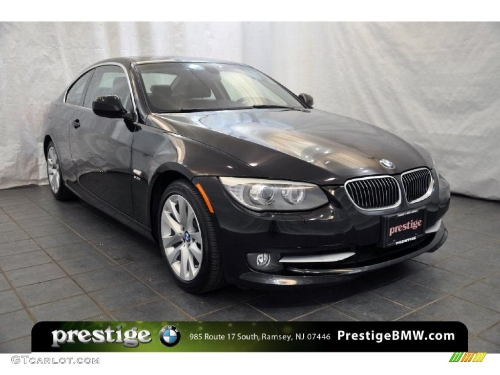 2011 3 Series 328i xDrive Coupe - Jet Black / Black photo #8