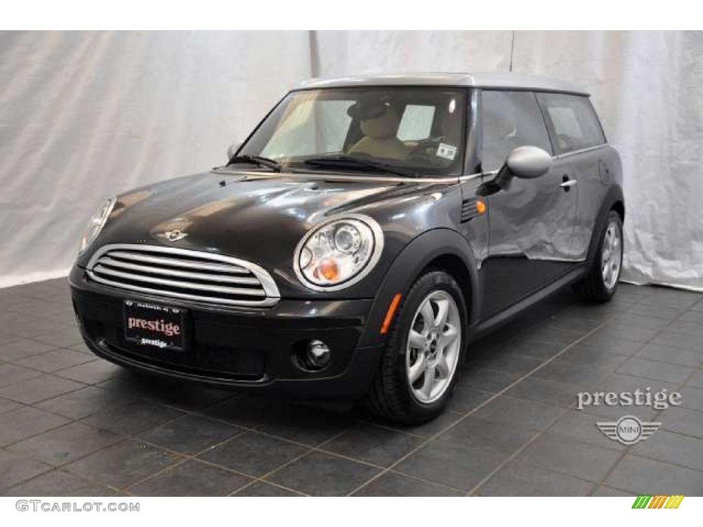 2010 Cooper Clubman - Midnight Black Metallic / Gravity Tuscan Beige Leather photo #1