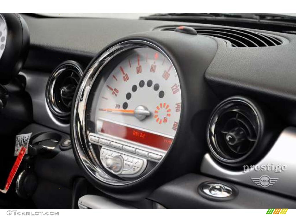 2010 Cooper Convertible - Nightfire Red Metallic / Lounge Carbon Black Leather photo #14