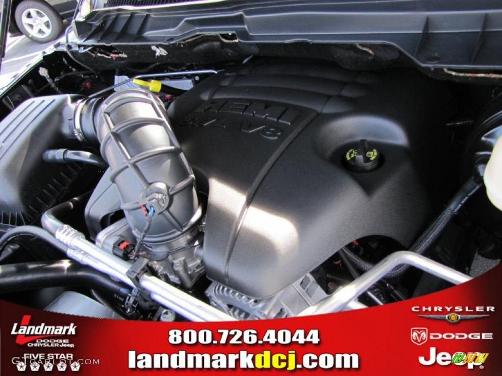 2011 Ram 1500 Big Horn Crew Cab - Brilliant Black Crystal Pearl / Dark Slate Gray/Medium Graystone photo #13