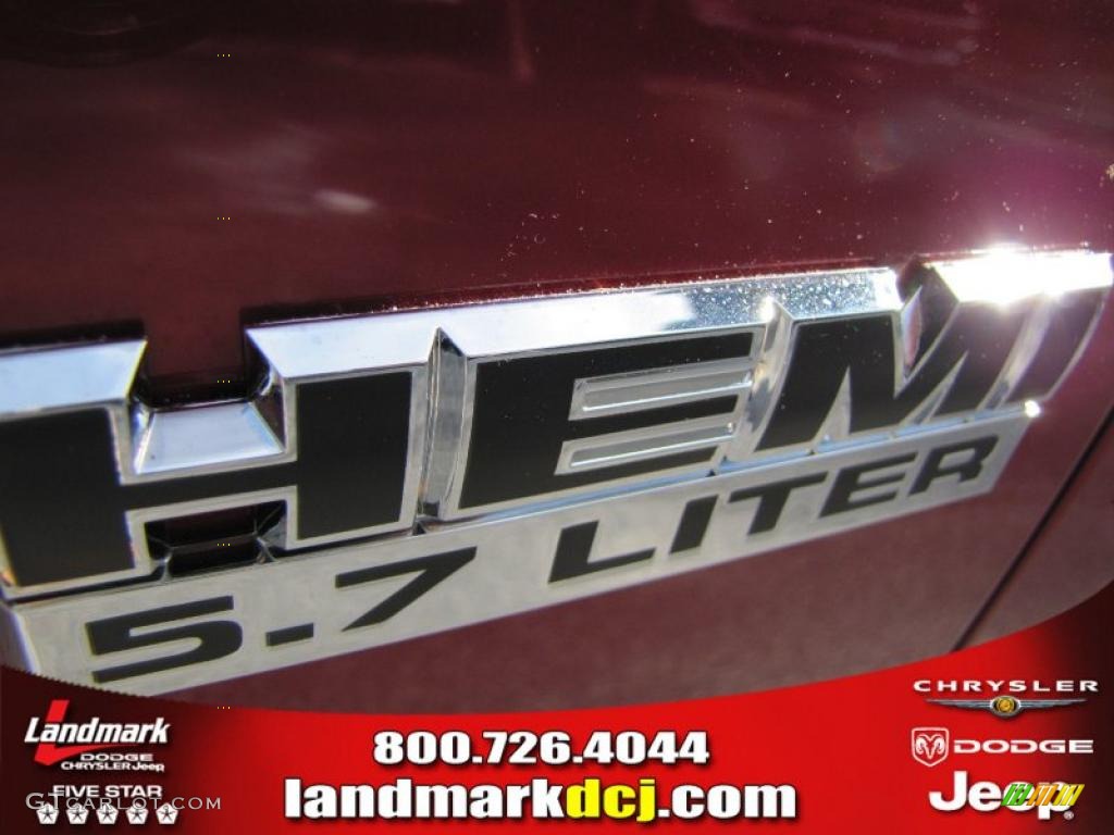 2011 Ram 1500 Big Horn Crew Cab - Deep Cherry Red Crystal Pearl / Dark Slate Gray/Medium Graystone photo #6