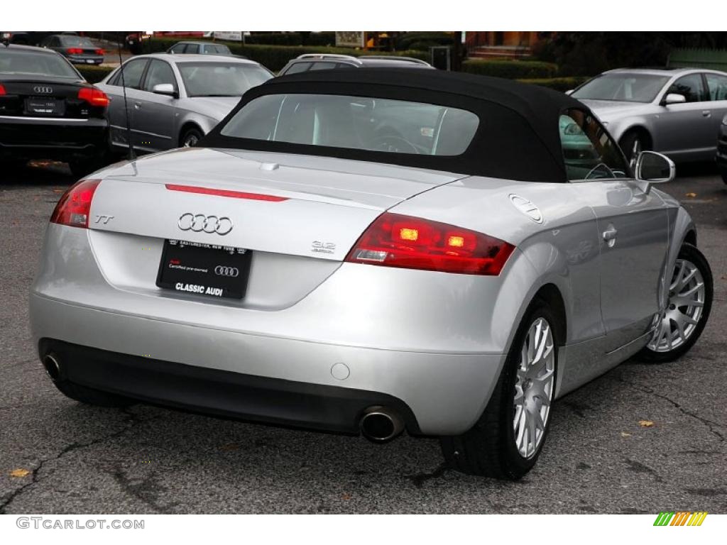 2008 TT 3.2 quattro Roadster - Ice Silver Metallic / Black photo #4