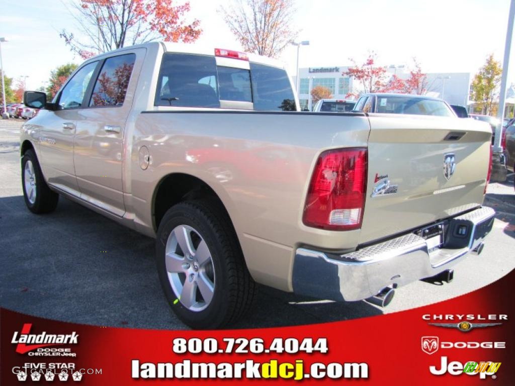 2011 Ram 1500 Big Horn Crew Cab - White Gold / Dark Slate Gray/Medium Graystone photo #2