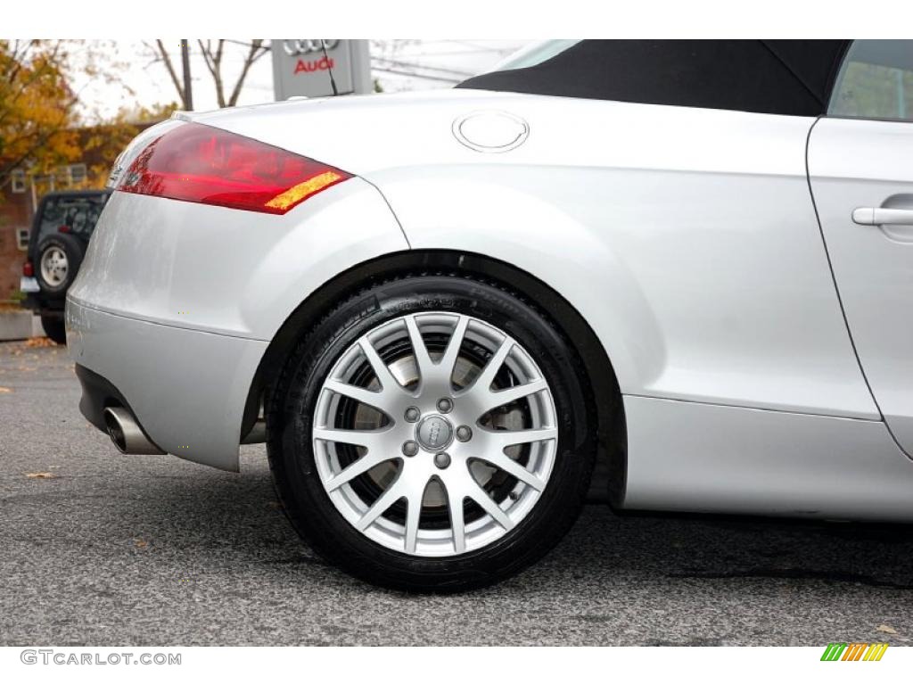 2008 TT 3.2 quattro Roadster - Ice Silver Metallic / Black photo #6