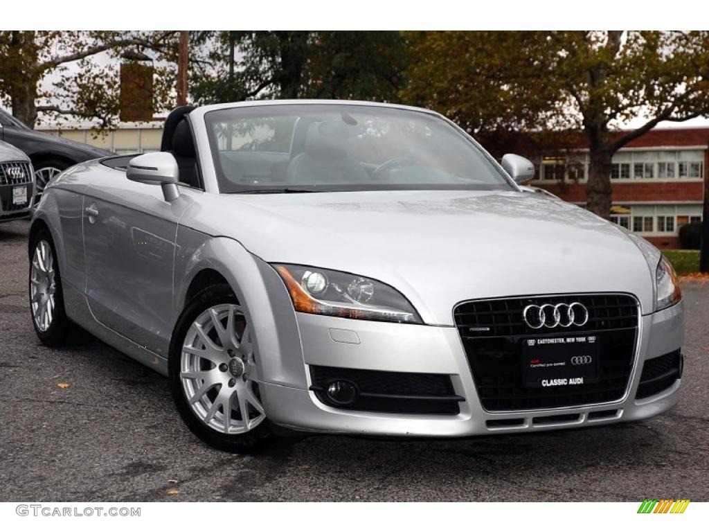 2008 TT 3.2 quattro Roadster - Ice Silver Metallic / Black photo #7