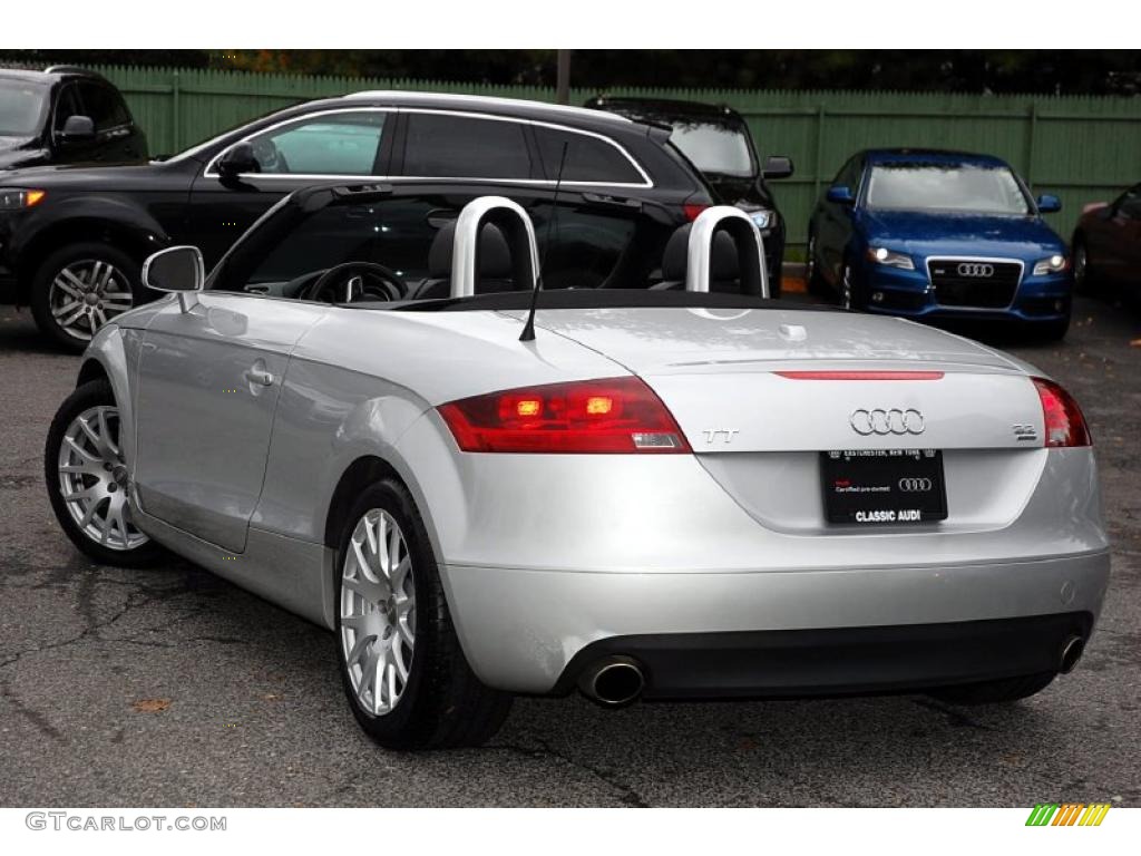 2008 TT 3.2 quattro Roadster - Ice Silver Metallic / Black photo #10