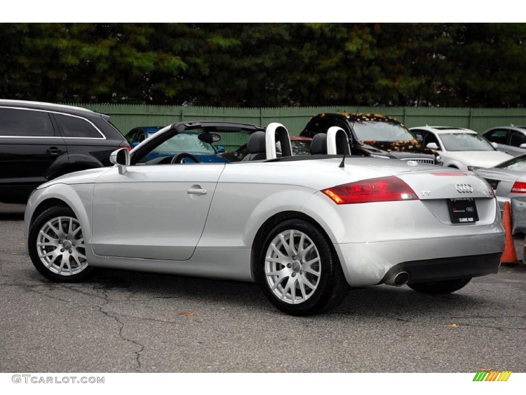 2008 TT 3.2 quattro Roadster - Ice Silver Metallic / Black photo #11