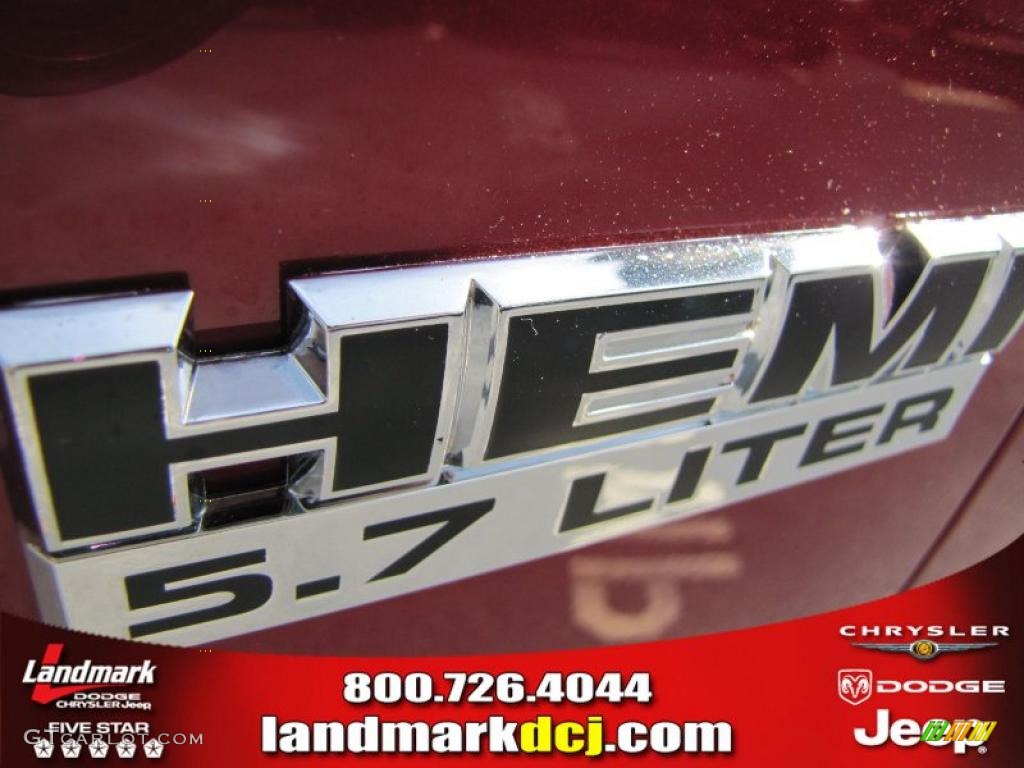 2011 Ram 1500 Big Horn Crew Cab - Deep Cherry Red Crystal Pearl / Dark Slate Gray/Medium Graystone photo #6