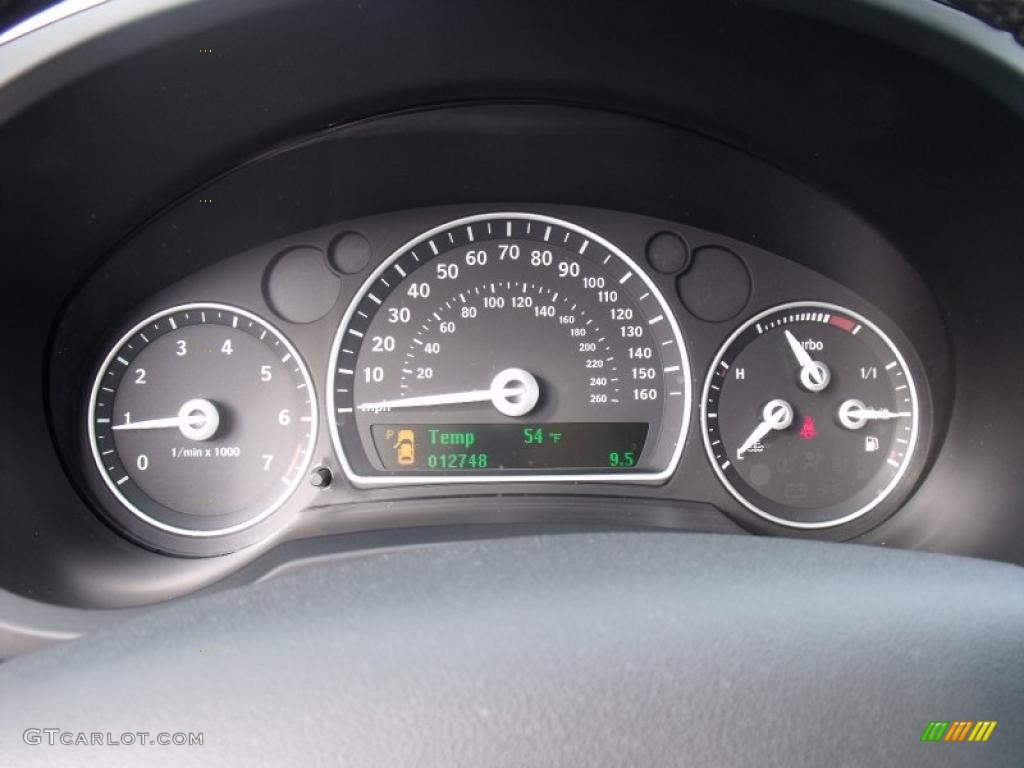 2009 Saab 9-3 2.0T SportCombi Gauges Photo #39627974