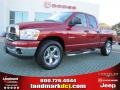 2008 Inferno Red Crystal Pearl Dodge Ram 1500 ST Quad Cab  photo #1